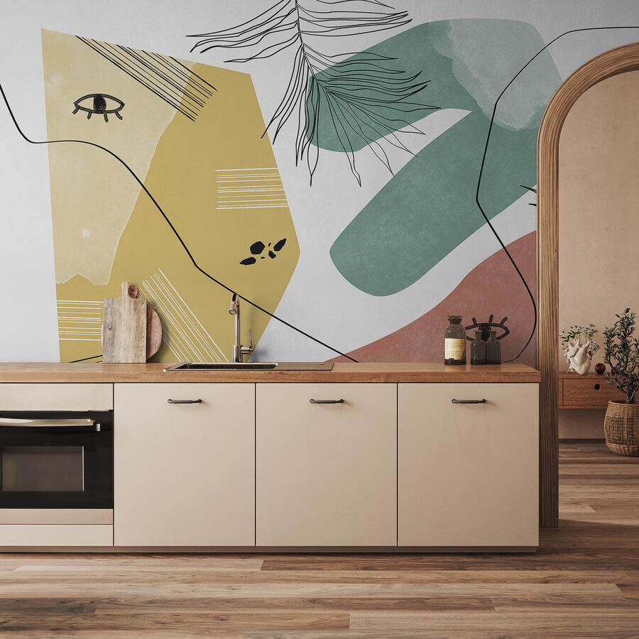 Kleurrijke kunst van een vrouw Kleurrijke kunst van een vrouw