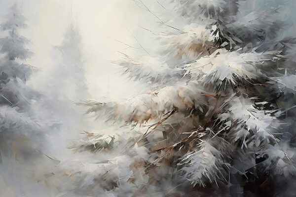 Besneeuwde boomtakken Besneeuwde boomtakken