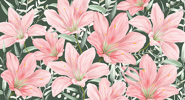 Patroon van roze bloemen Patroon van roze bloemen