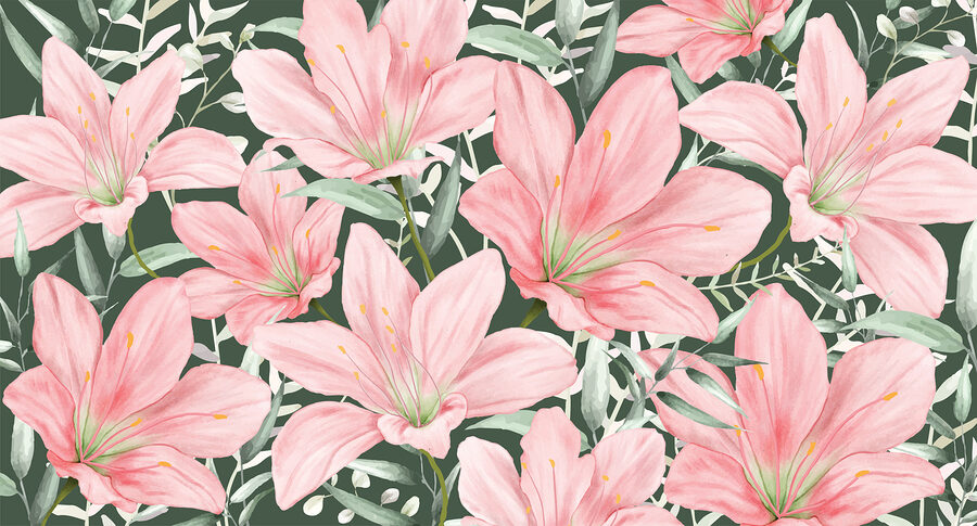Patroon van roze bloemen Patroon van roze bloemen