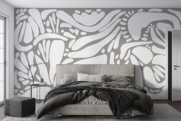 White and gray pattern