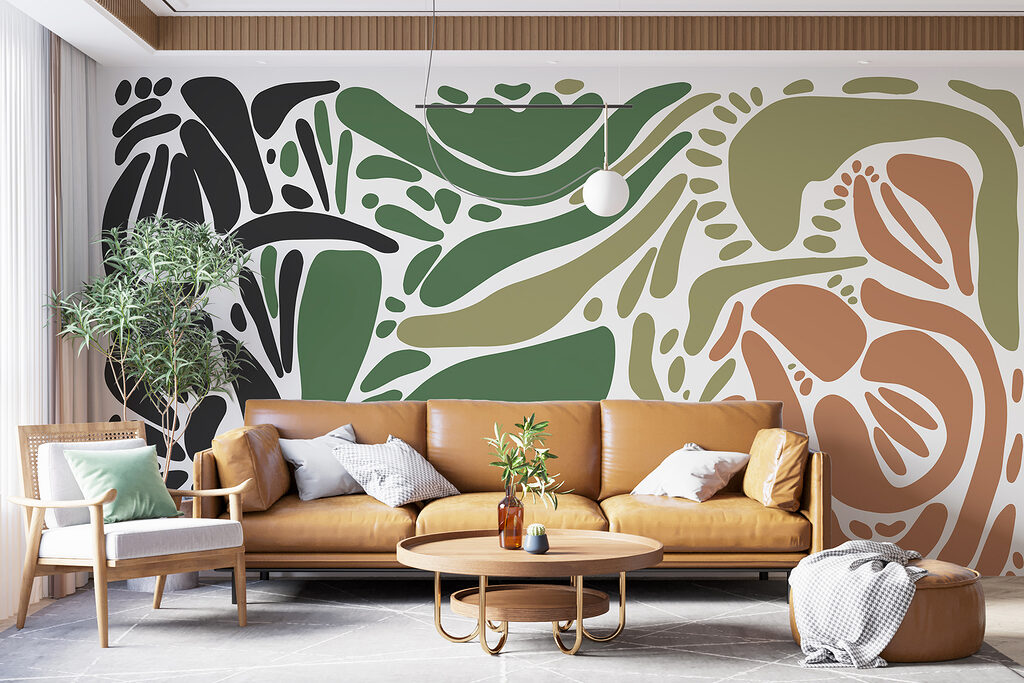 Colorful pattern of different shapes