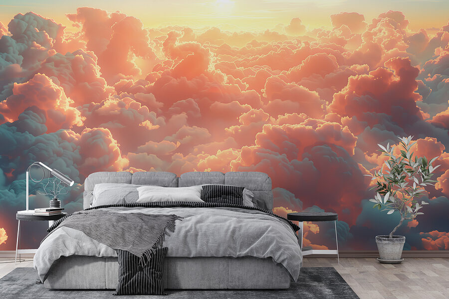 Grote groep wolken