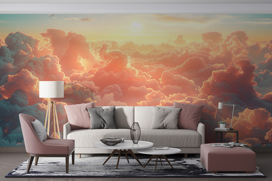 Grote groep wolken