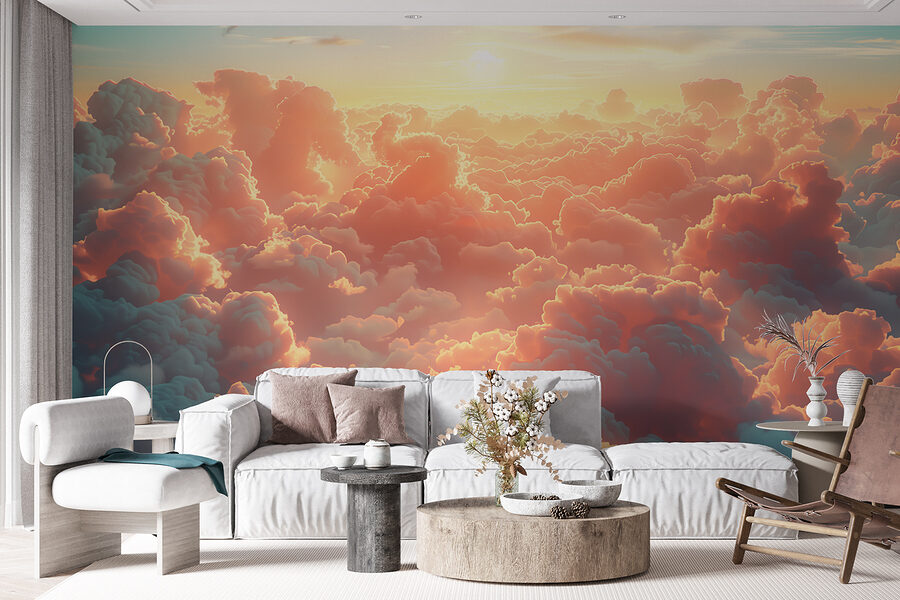 Grote groep wolken