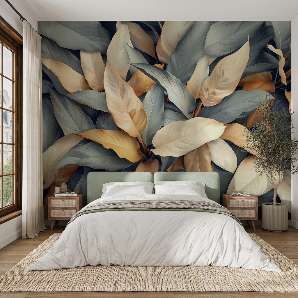 Group of leaves with different colors Group of leaves with different colors