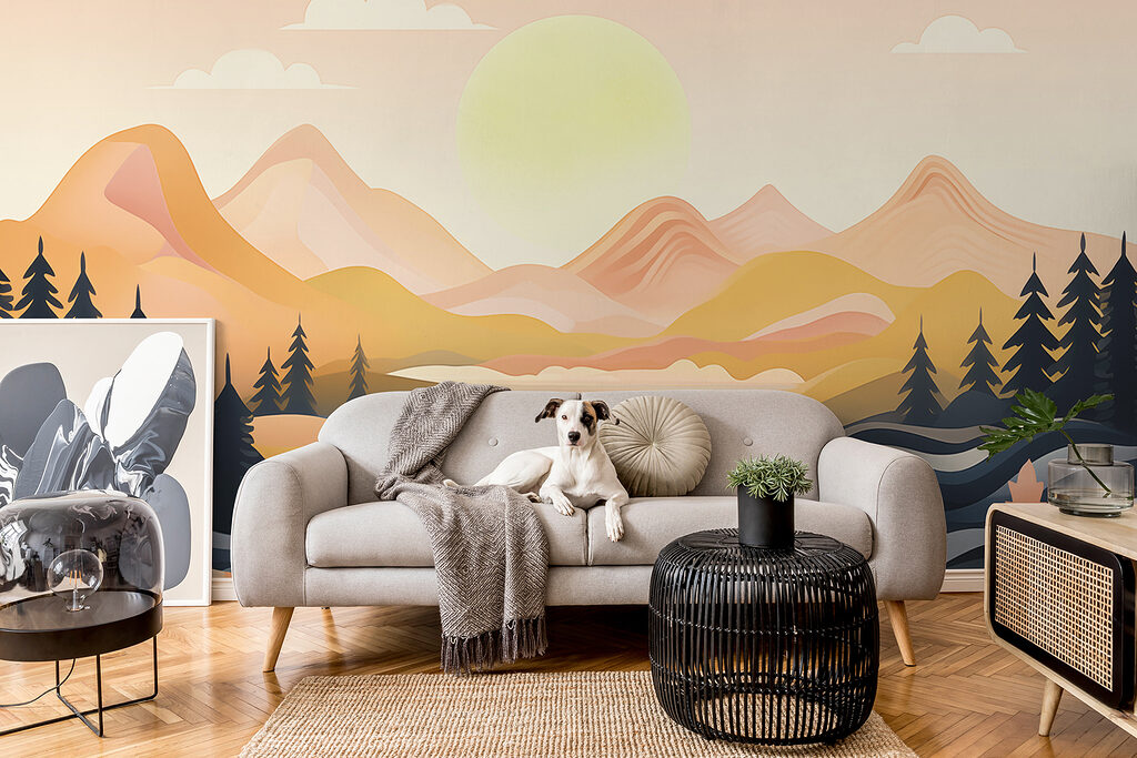 River running through a valley