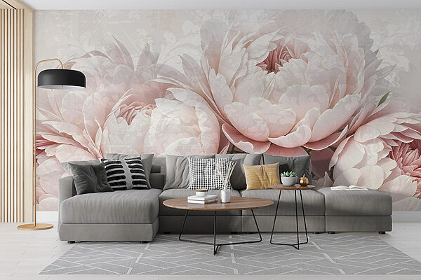Groep roze bloemen Groep roze bloemen