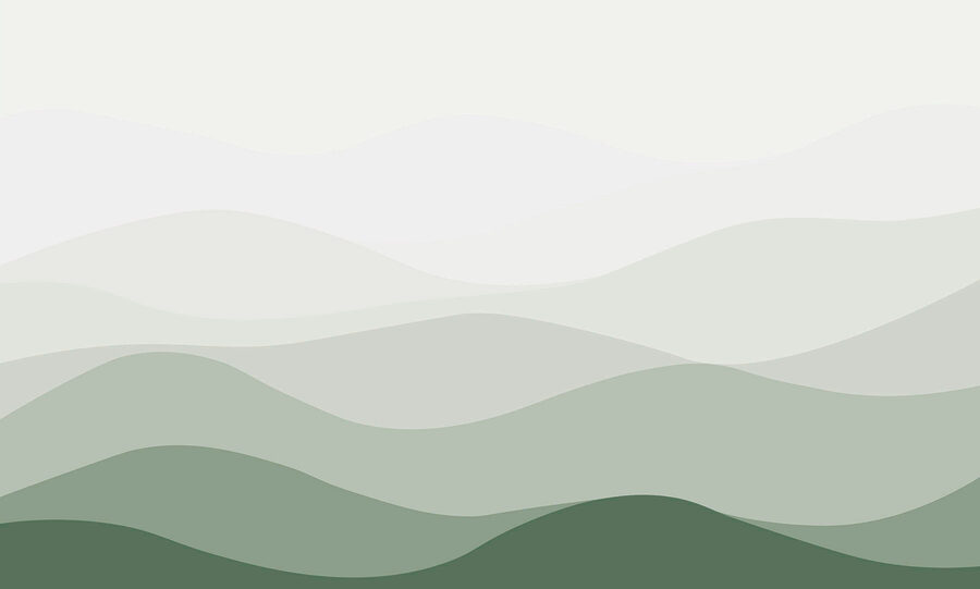 Groene en witte golvende lijnen