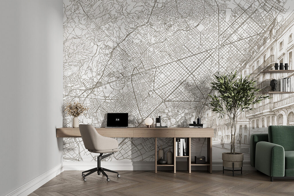 Map of a city Map of a city