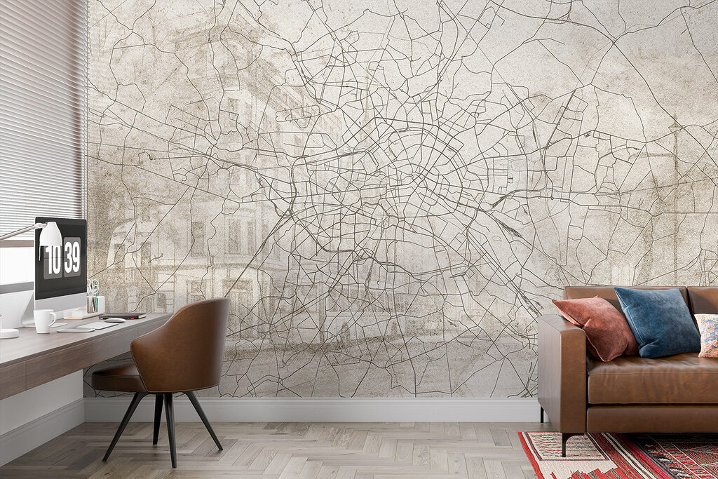 Map of a city Map of a city