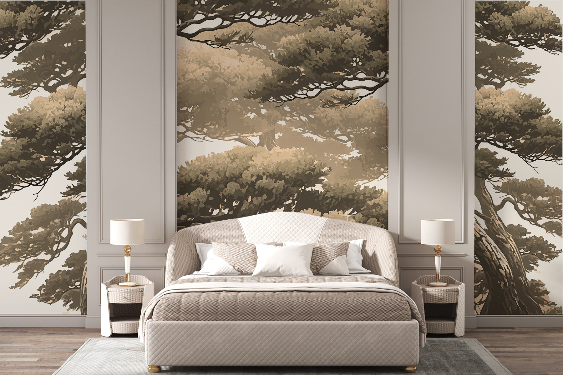 Group of trees with branches