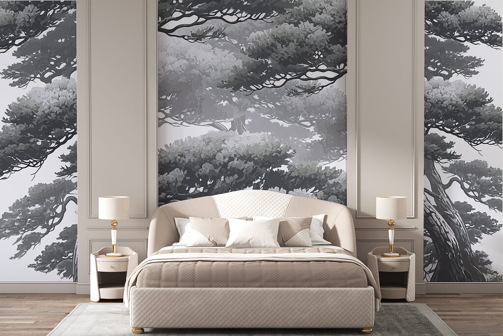 Group of trees with branches