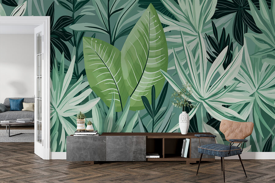 Groene bladeren en planten
