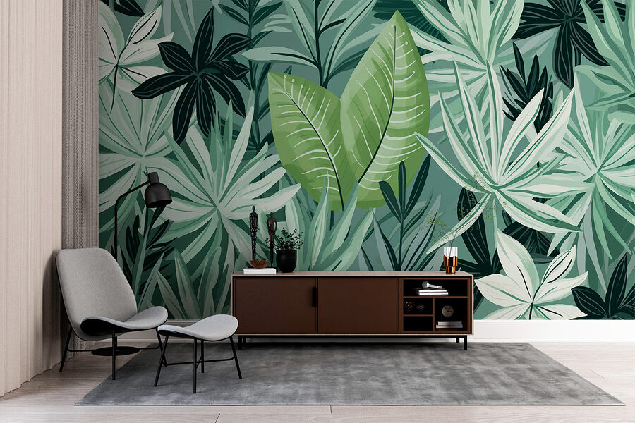 Groene bladeren en planten