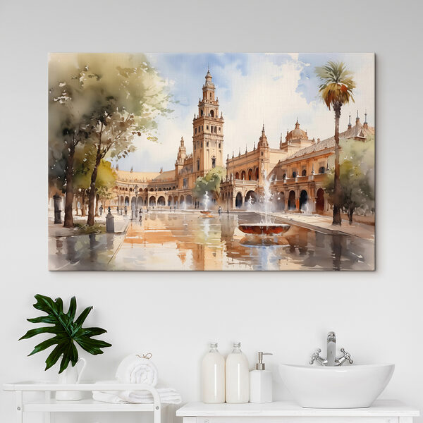 Waterfontein voor een gebouw Waterfontein voor een gebouw