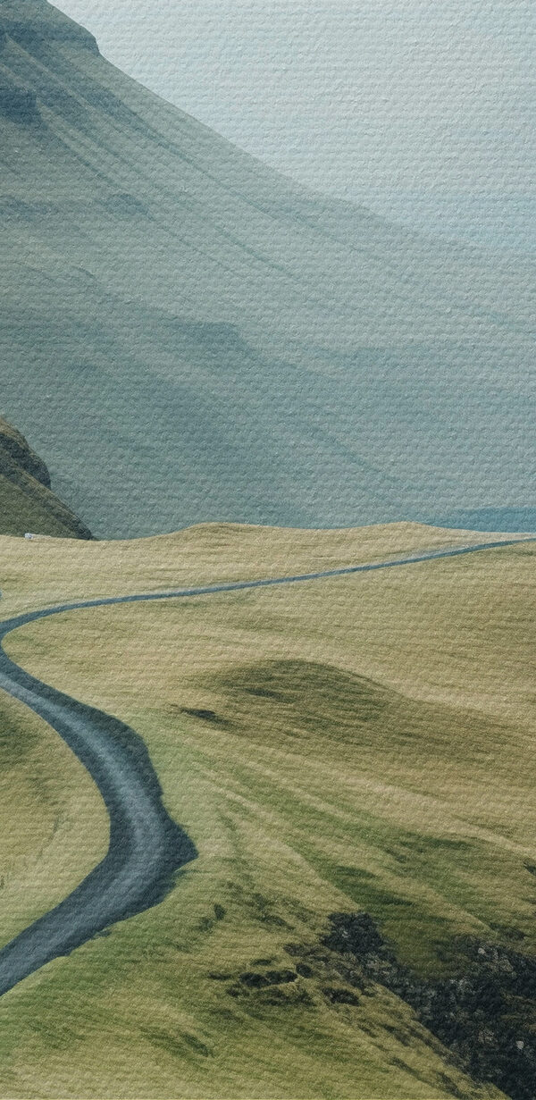 Weg door een berg Weg door een berg
