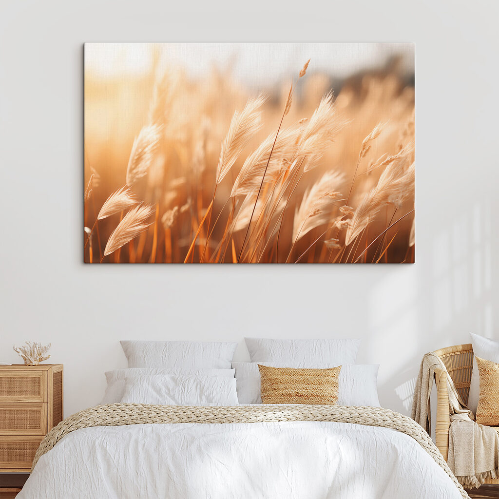 Warm sunlight on swaying grasses Warm sunlight on swaying grasses