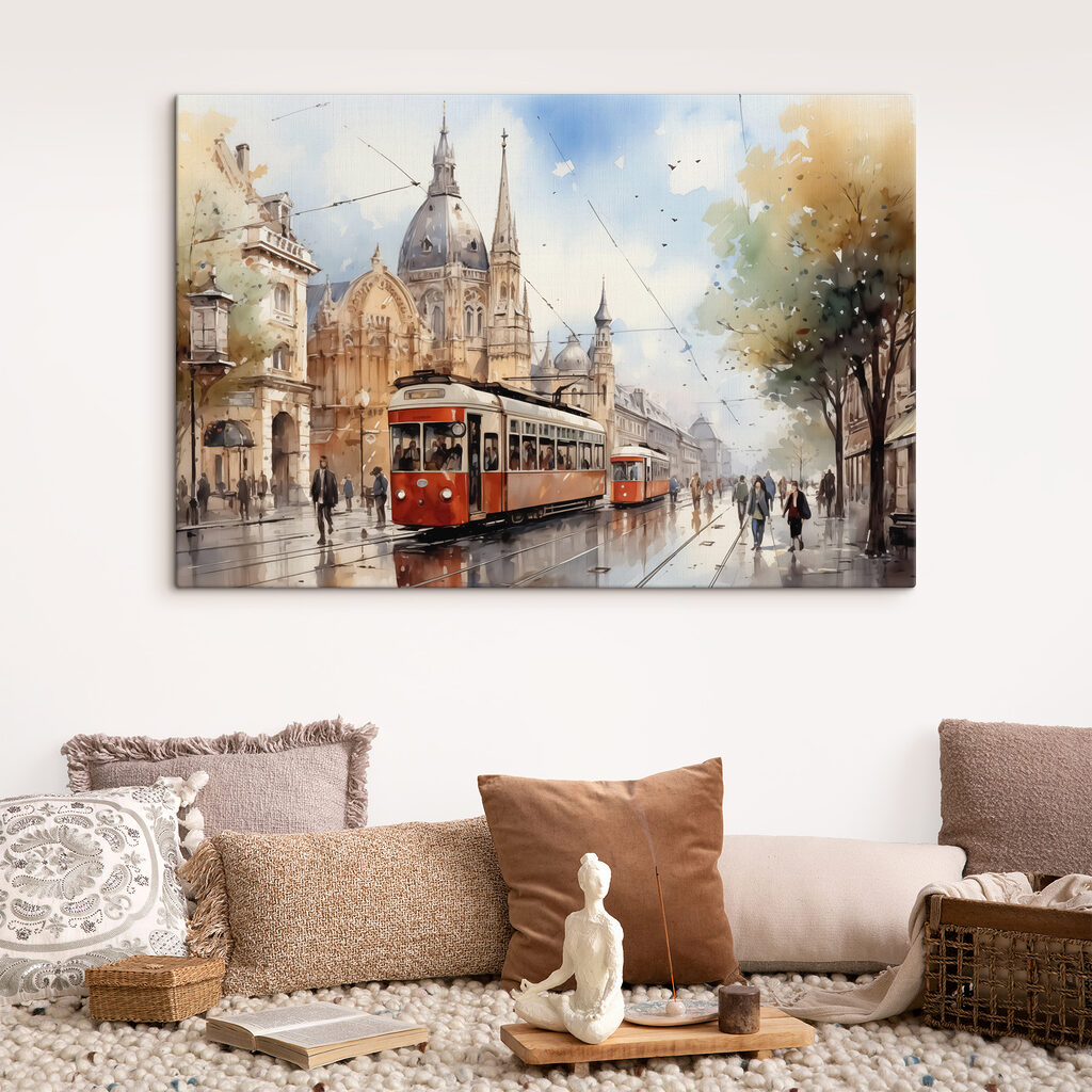 Trolley on a street