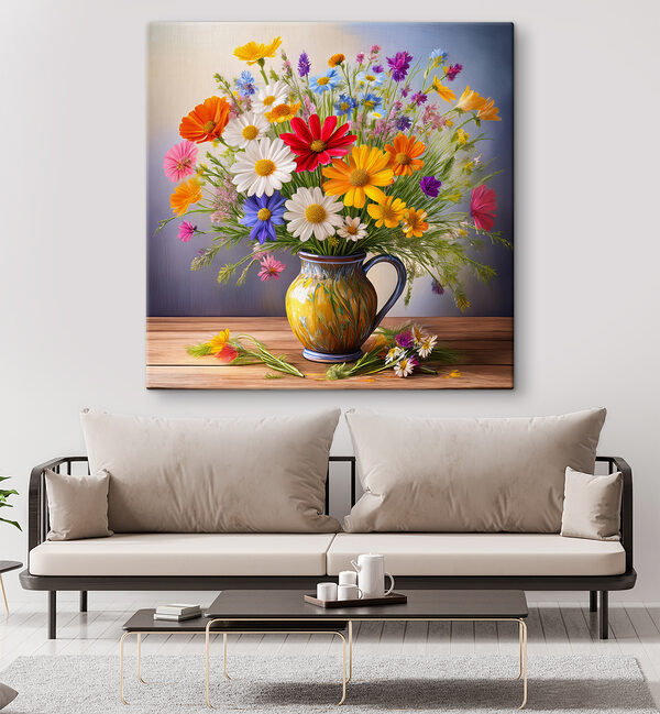 Kleurrijke bloemen in een vaas Kleurrijke bloemen in een vaas