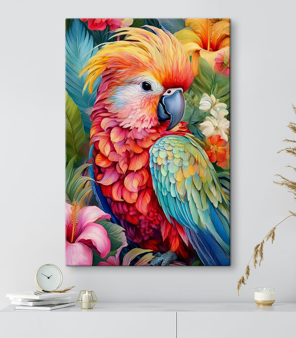 Kleurrijke vogel met veren Kleurrijke vogel met veren