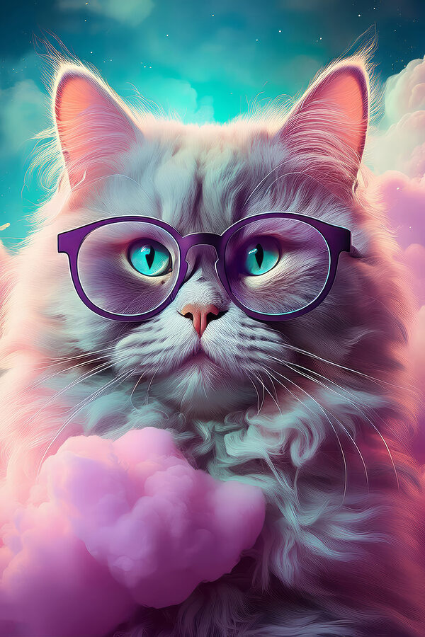 Kat met bril Kat met bril