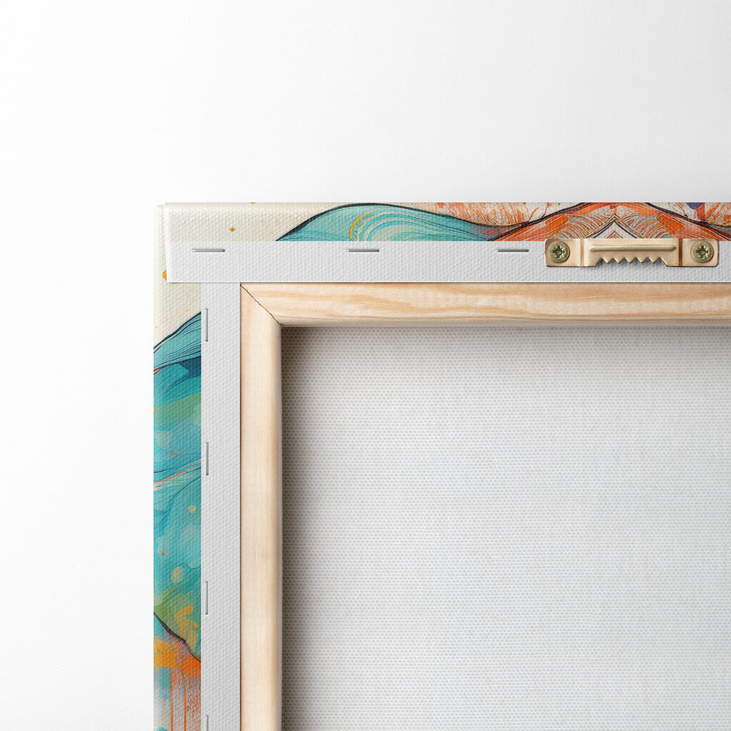 An elephant with colorful paint splatters