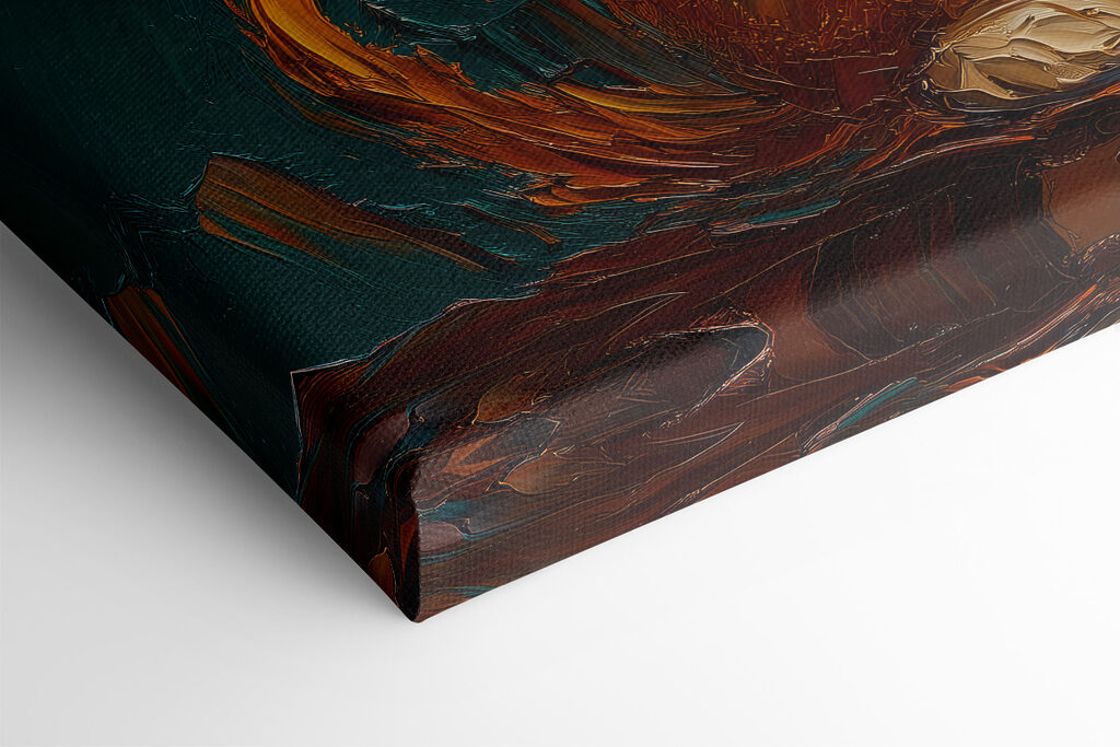 Painting of a cat holding a balloon Painting of a cat holding a balloon