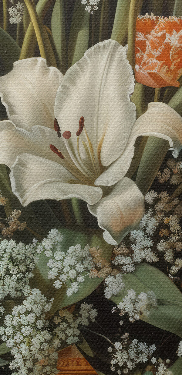 Schilderij van bloemen in een vaas Schilderij van bloemen in een vaas