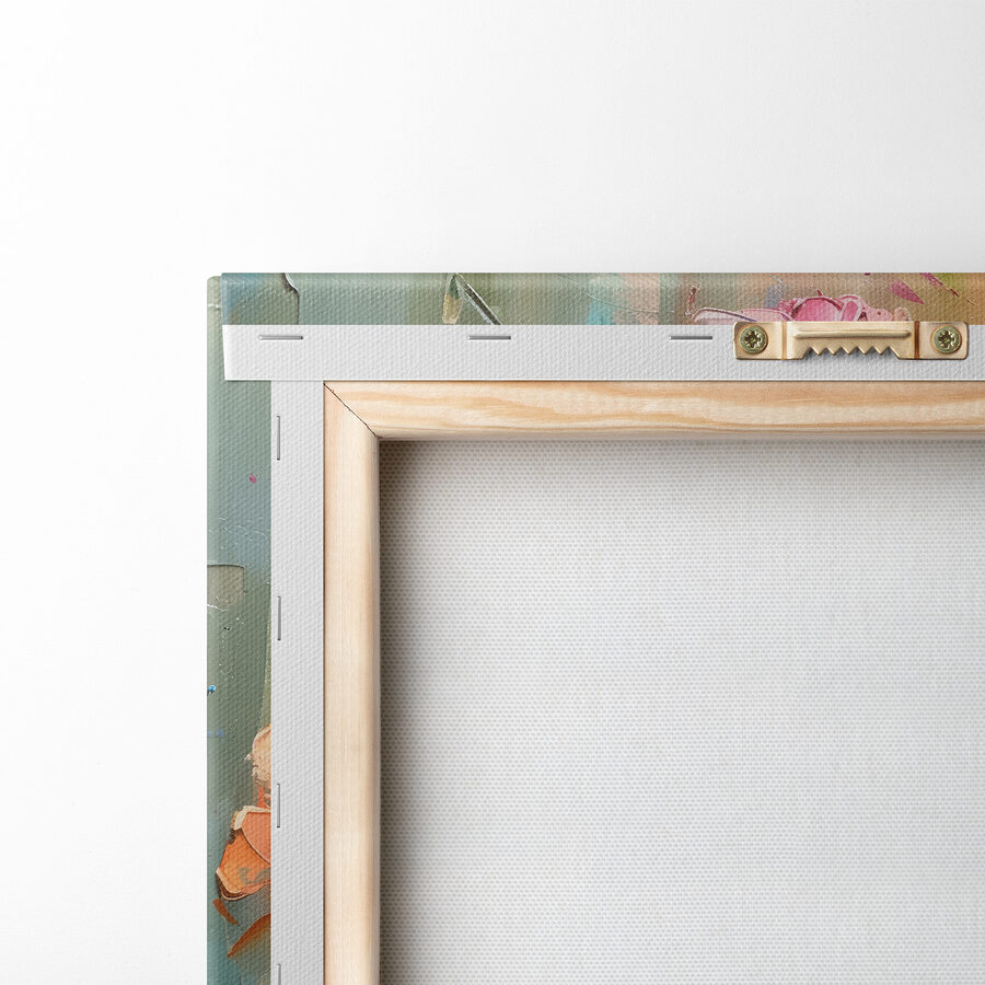 Schilderij van bloemen in een vaas Schilderij van bloemen in een vaas