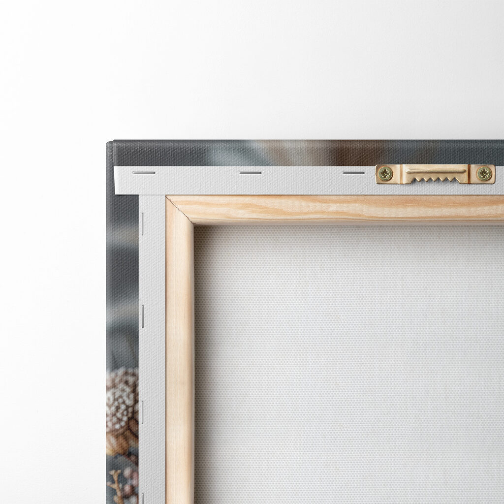 Black flower with white flowers