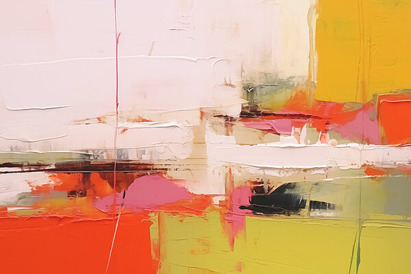 Schilderij van een kleurrijke muur Schilderij van een kleurrijke muur