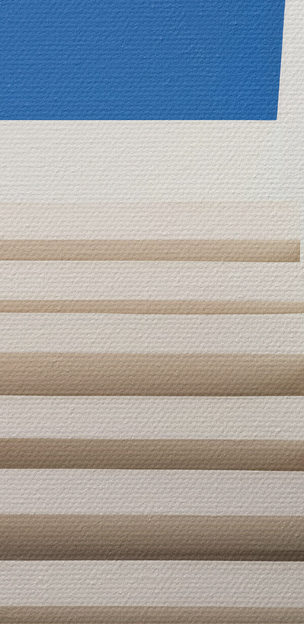 Witte trap buiten een gebouw Witte trap buiten een gebouw