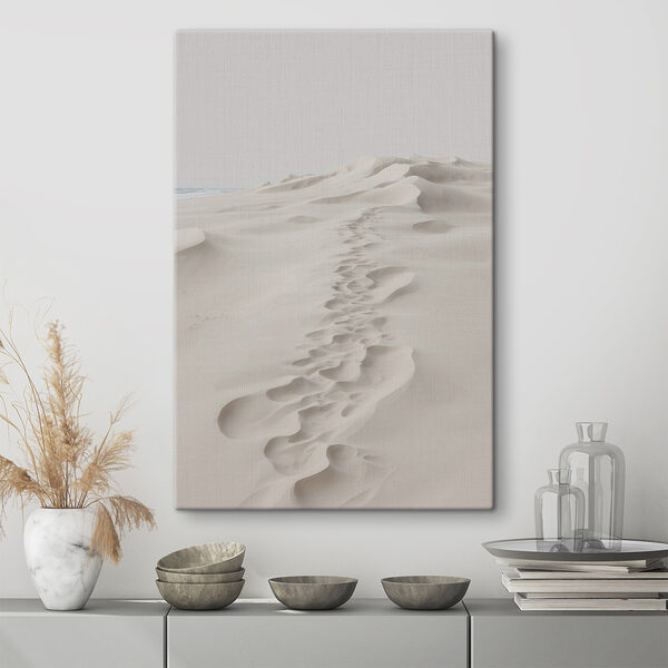 Voetafdrukken in het zand Voetafdrukken in het zand
