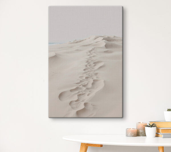 Voetafdrukken in het zand Voetafdrukken in het zand