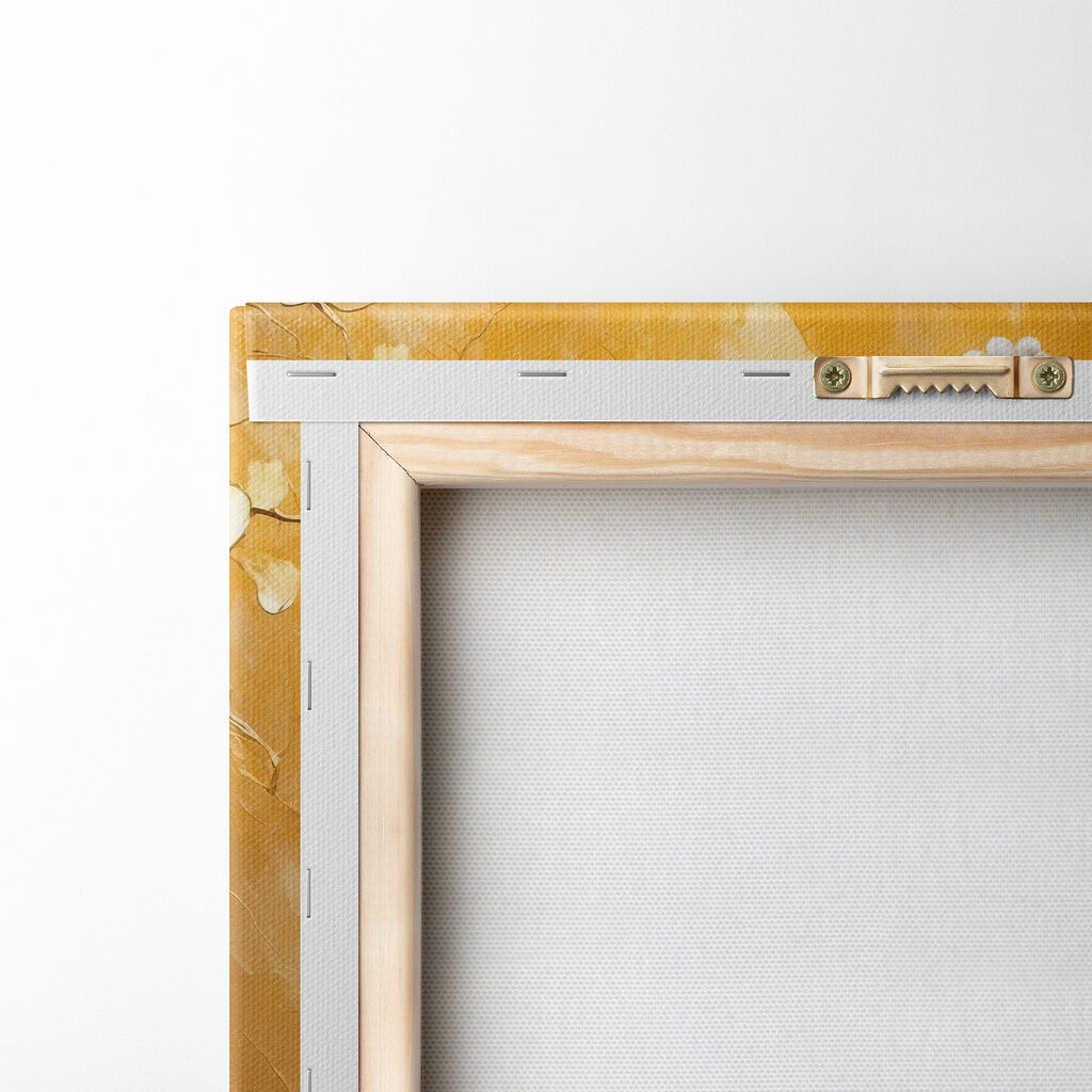 White peacock with feathers on a branch