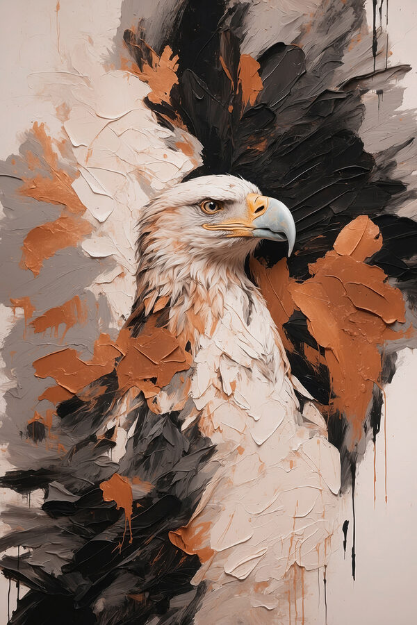 Schilderij van een adelaar Schilderij van een adelaar