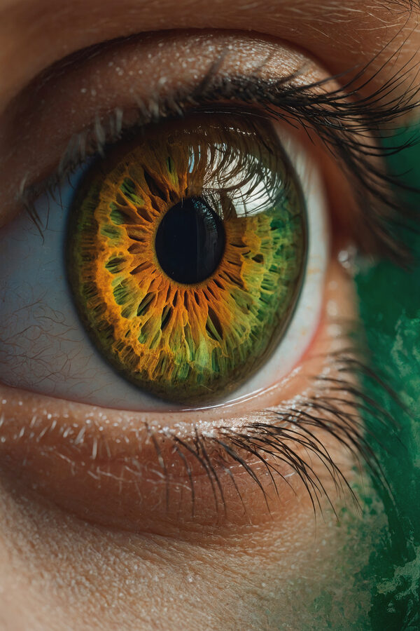 Close-up van een oog Close-up van een oog