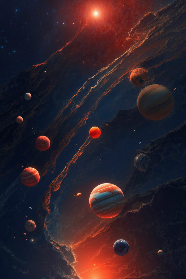 Planets in space Planets in space
