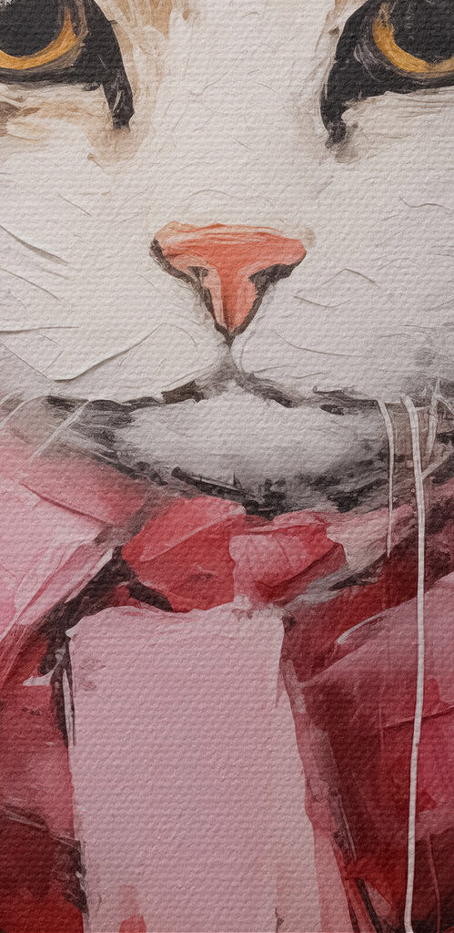 Schilderij van een kat met sjaal s40801pzvl 499x1024 - Schilderij van een kat met sjaal