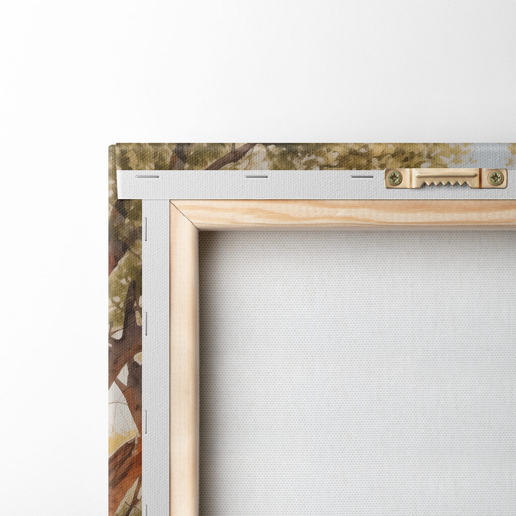 Stone stairs leading up to trees