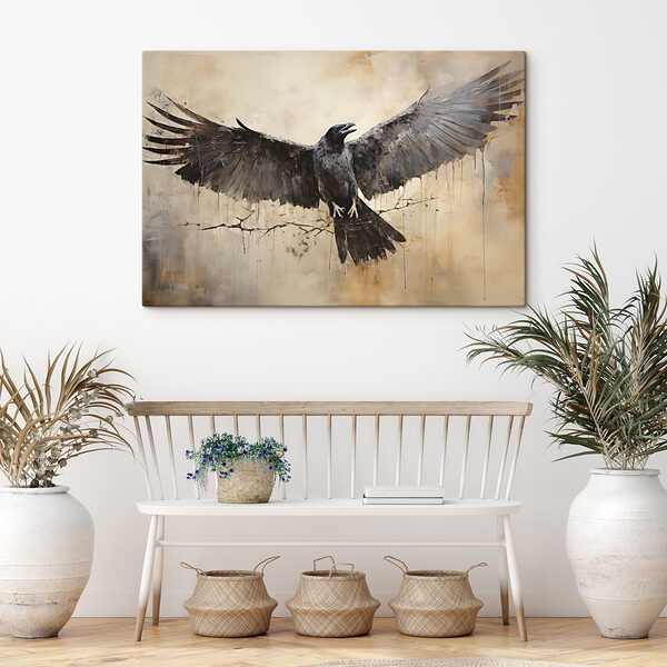 Vogel met gespreide vleugels Vogel met gespreide vleugels