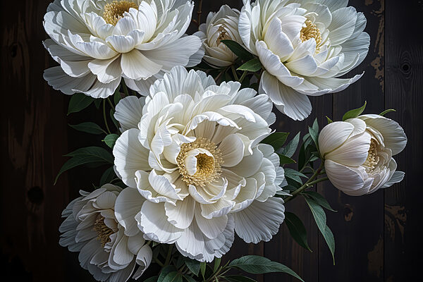 Groep witte bloemen Groep witte bloemen