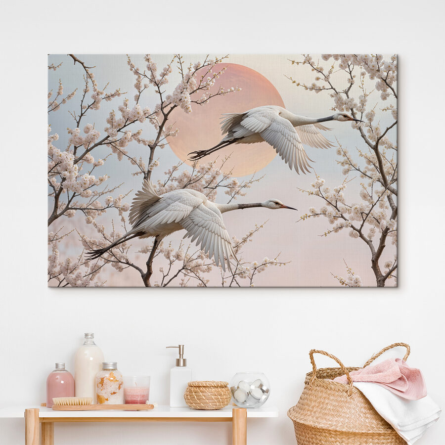 Groep vogels vliegend in de lucht