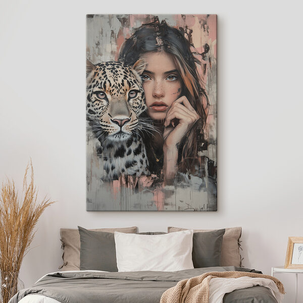 Vrouw met luipaard Vrouw met luipaard