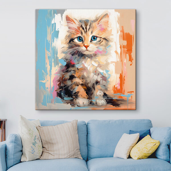 Kat met blauwe ogen Kat met blauwe ogen