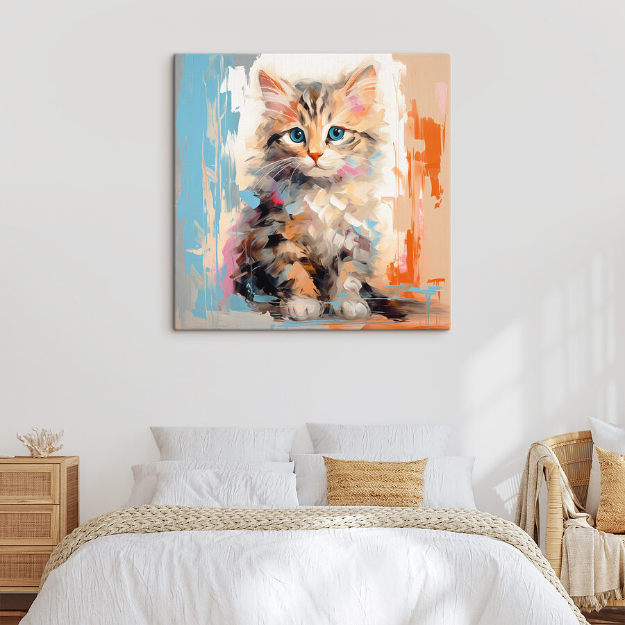Kat met blauwe ogen