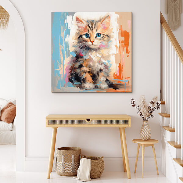 Kat met blauwe ogen Kat met blauwe ogen