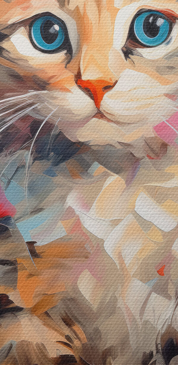 Kat met blauwe ogen Kat met blauwe ogen