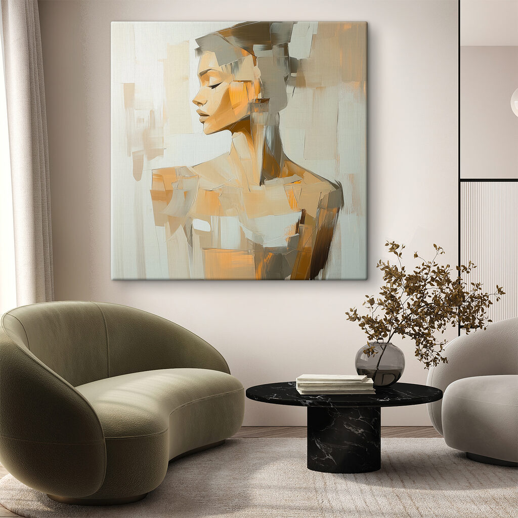 Woman's face with eyes closed